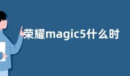 荣耀magic5什么时候发布  荣耀Magic 5外观曝光