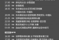 CCTV5电视节目表(央视体育CCTV5/5 今天节目单(2月29日))