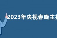 2023年央视春晚主持人王嘉宁是谁？王嘉宁主持哪些节目？