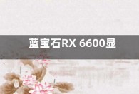 蓝宝石RX 6600显卡跑分超RTX3060 价格降至1699元