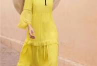 玛可凯恩Marc cain女装2019春夏新款柠檬黄流行趋势