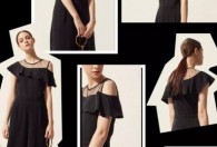 WANDIAN婉甸女装2019夏季新款 属于黑色和槟咖的优雅独舞